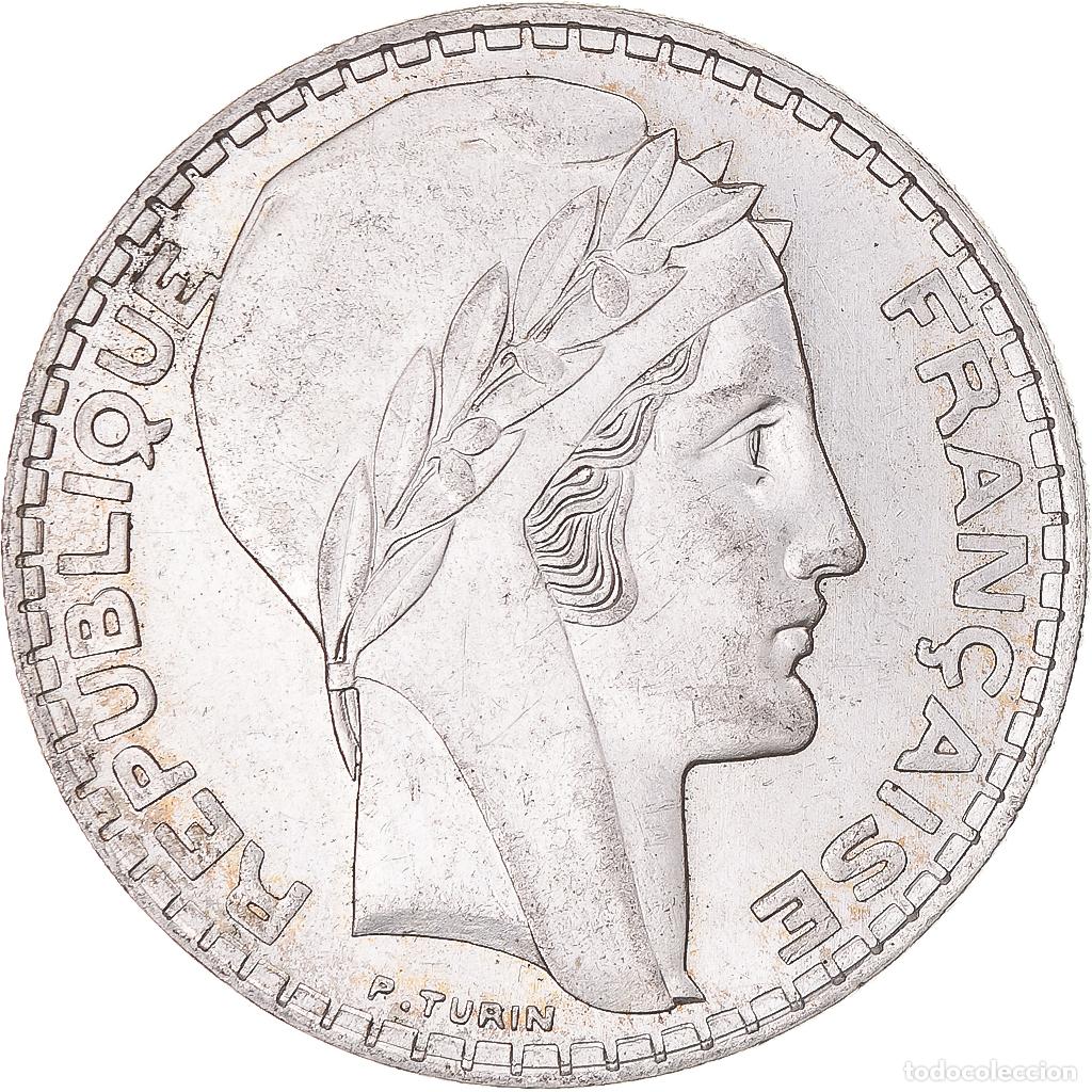 Monedas antiguas de Europa: [#1112931] Moneda, Francia, Turin, 20 Francs, 1937, Paris, EBC, Plata, KM:879, Gadoury:852