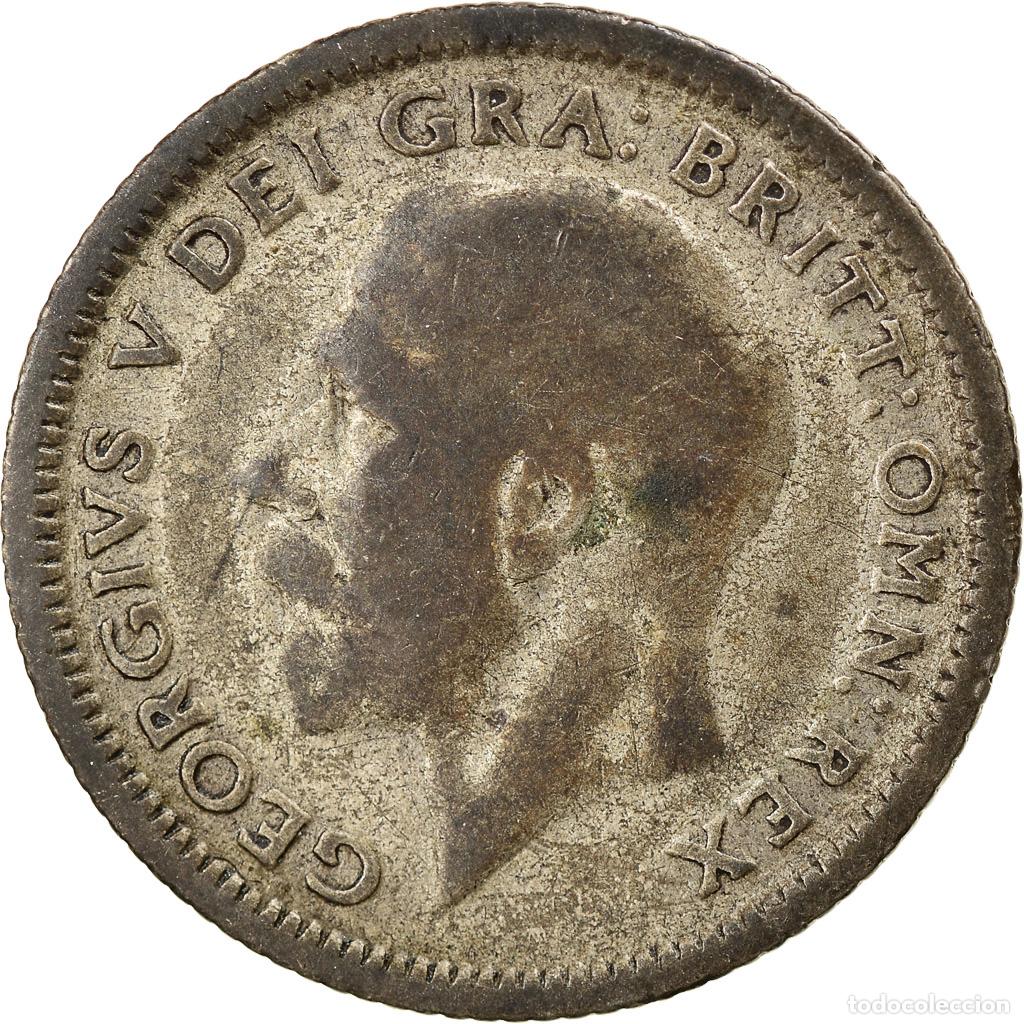 Monedas antiguas de Europa: [#797622] Moneda, Gran Breta&ntilde;a, George V, 6 Pence, 1926, BC+, Plata, KM:815a.2
