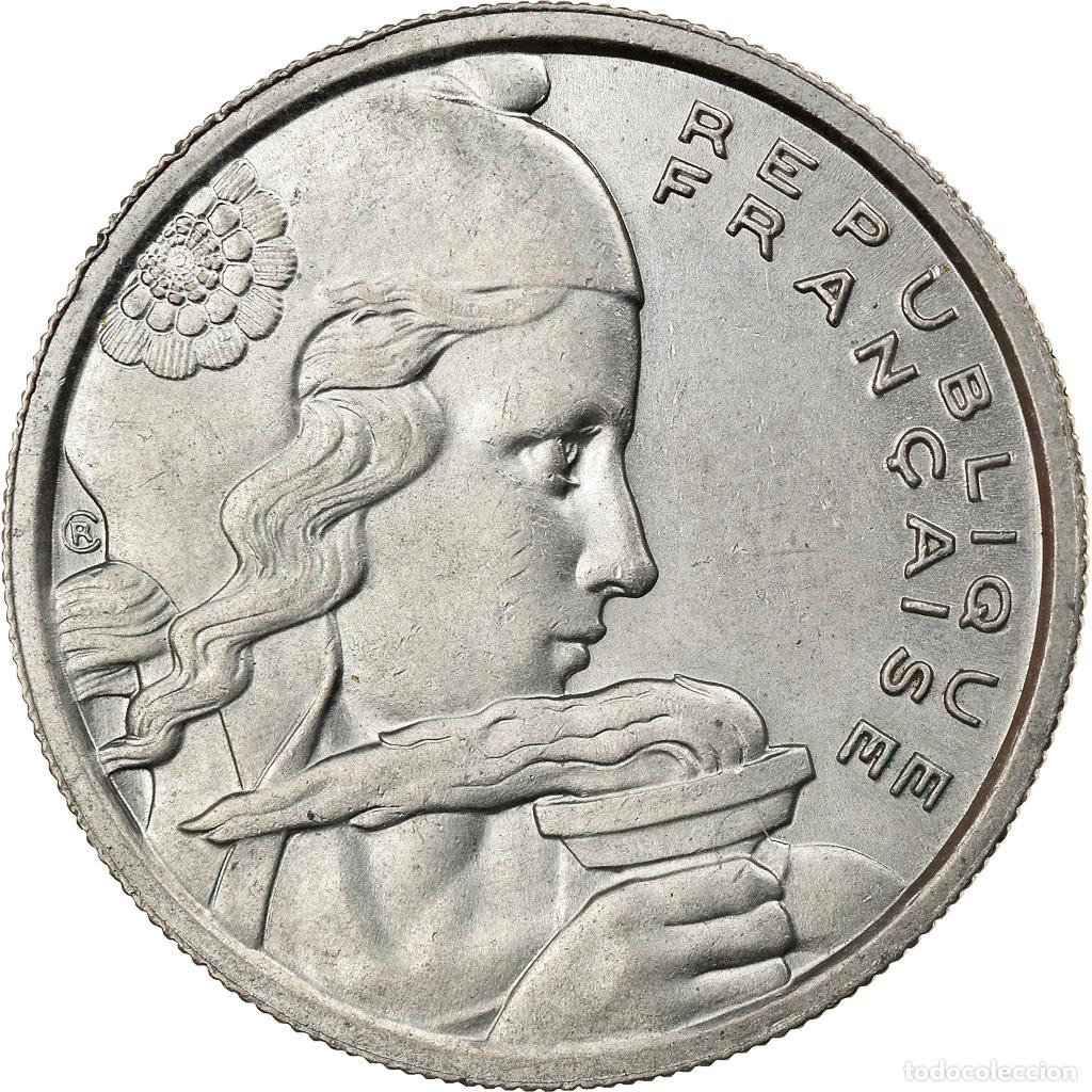 Monedas antiguas de Europa: [#919747] Moneda, Francia, Cochet, 100 Francs, 1956, Beaumont - Le Roger, MBC, Cobre -