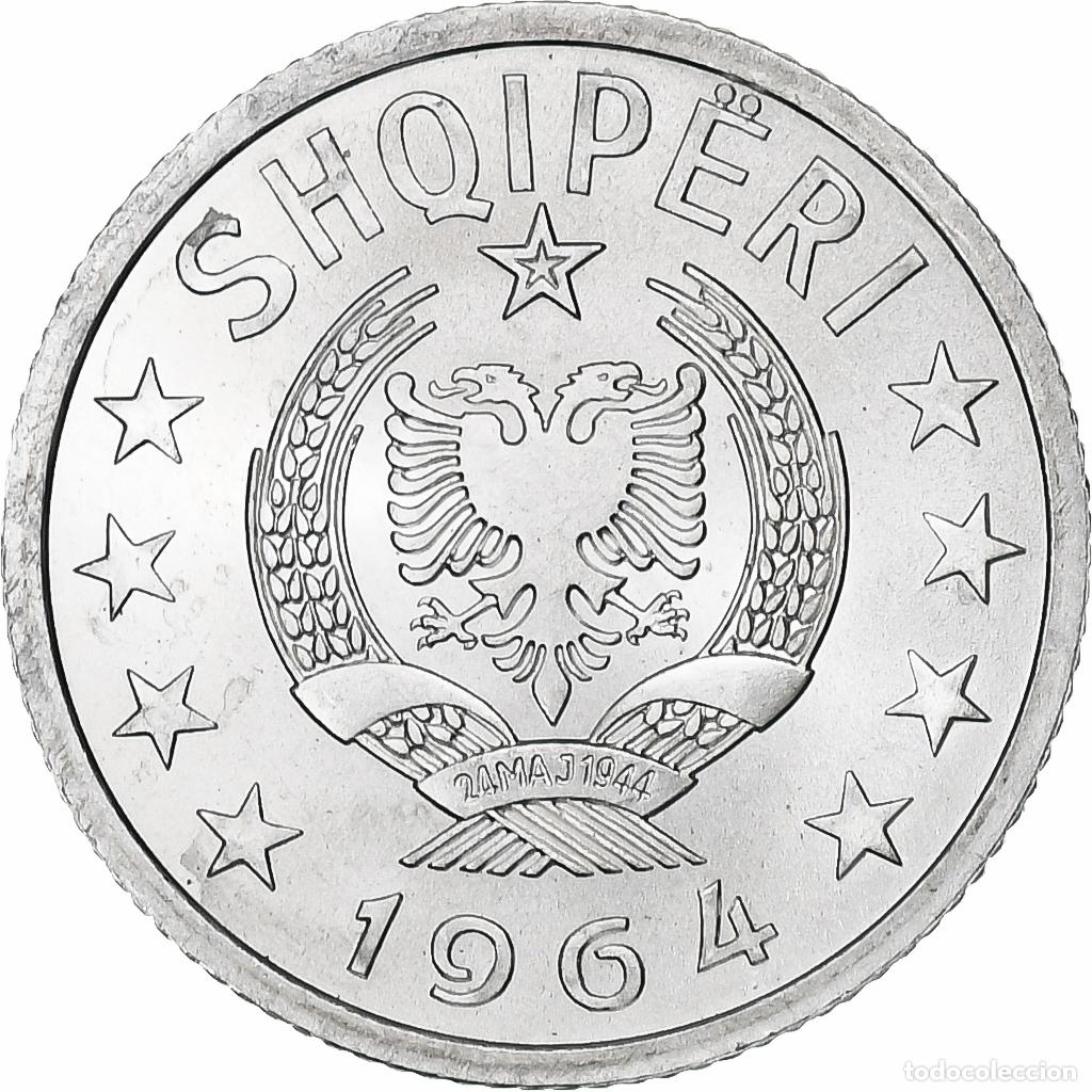 Old Coins of Europe: [#1305634] Albania, 5 Qindarka, 1964, Aluminio, SC
