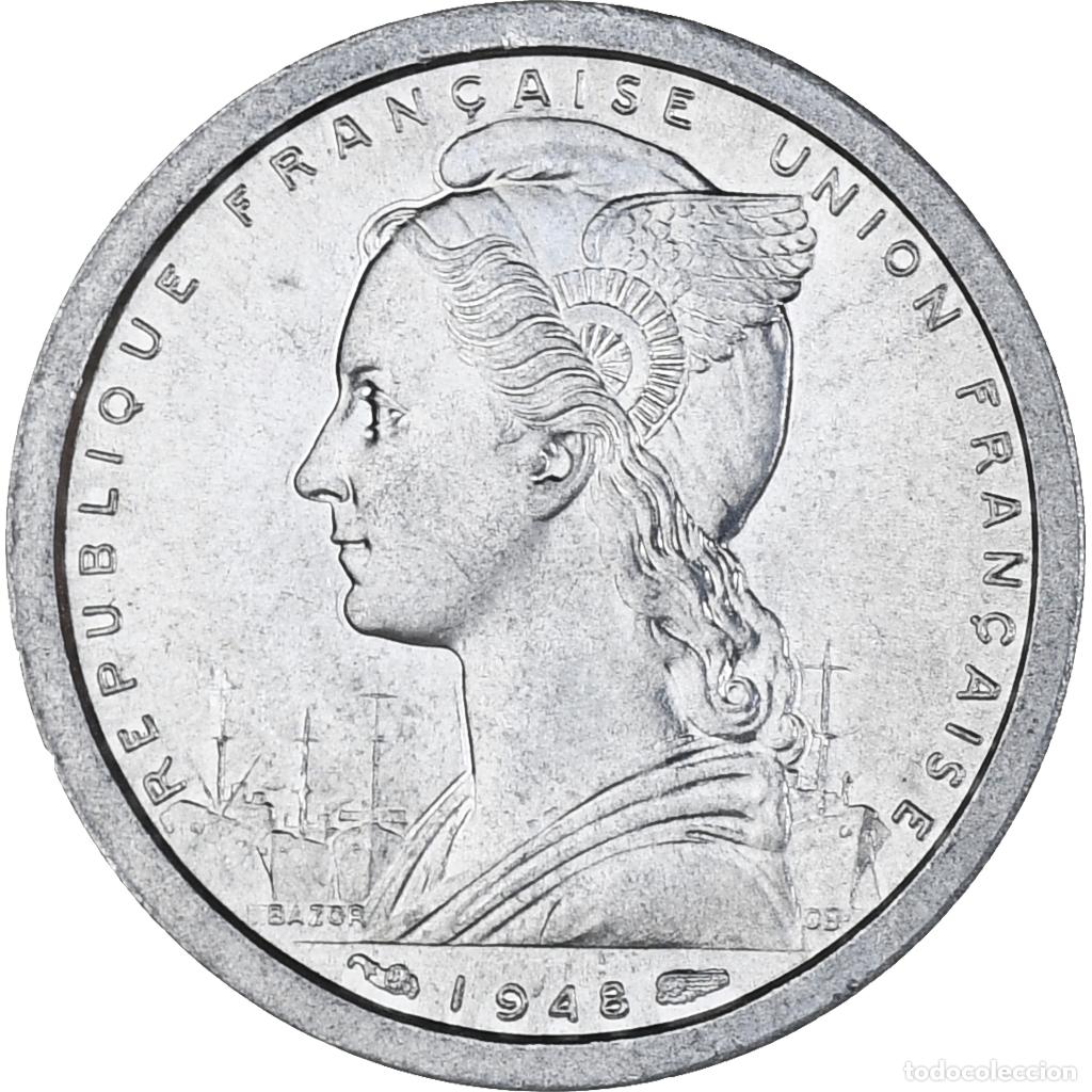Monnaies anciennes de Europe: [#1024845] Moneda, &Aacute;frica ecuatorial francesa, Franc, 1948, Paris, EBC, Aluminio, KM:6
