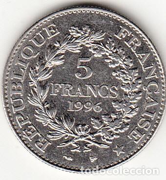 Monedas antiguas de Europa: FRANCIA: 5 FRANCS 1996 - Foto 2