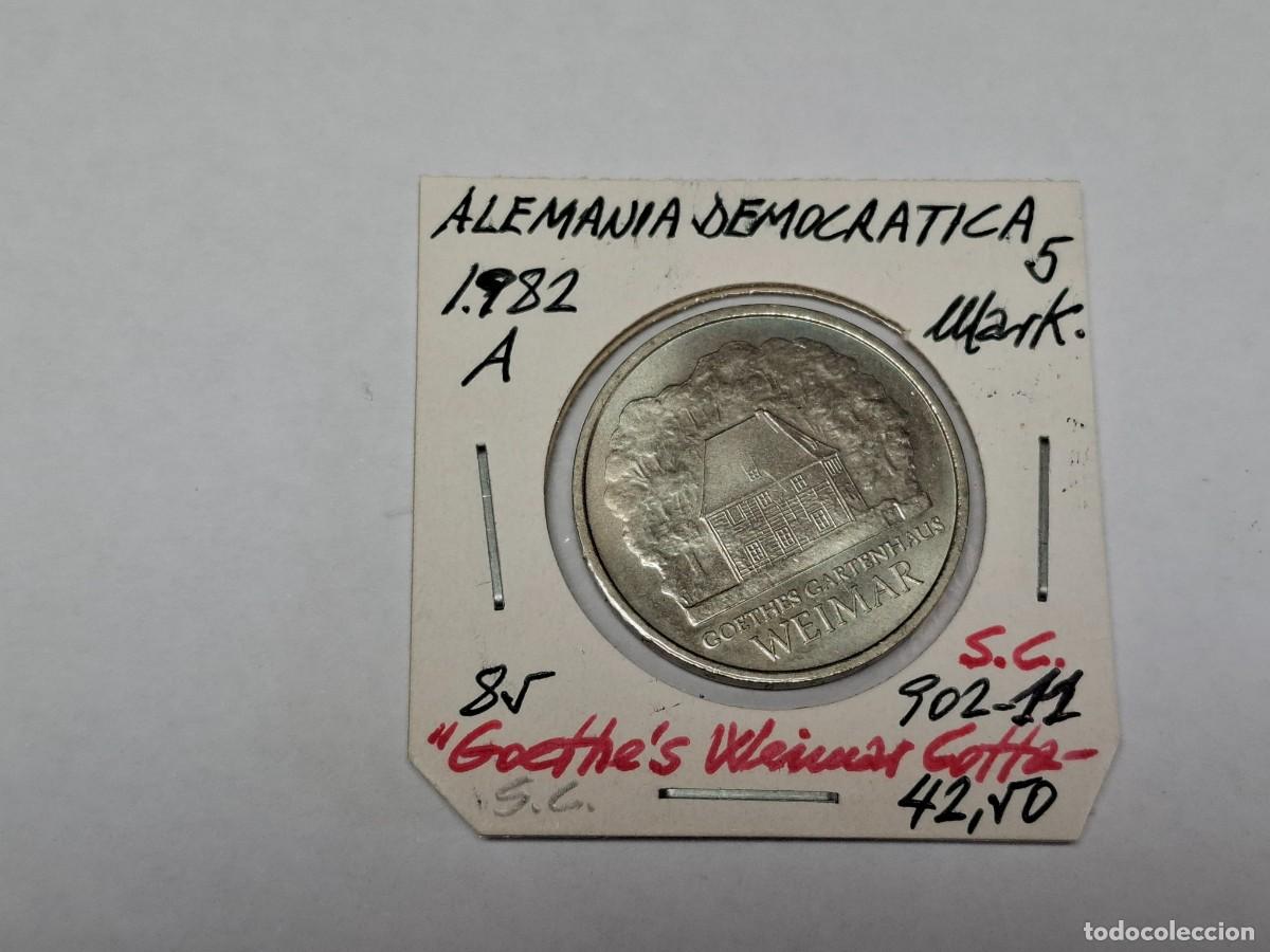 Monedas antiguas de Europa: 5 MARKS de 1982 A KM 85 ALEMANIA DEMOCRATICA en SIN CIRCULAR