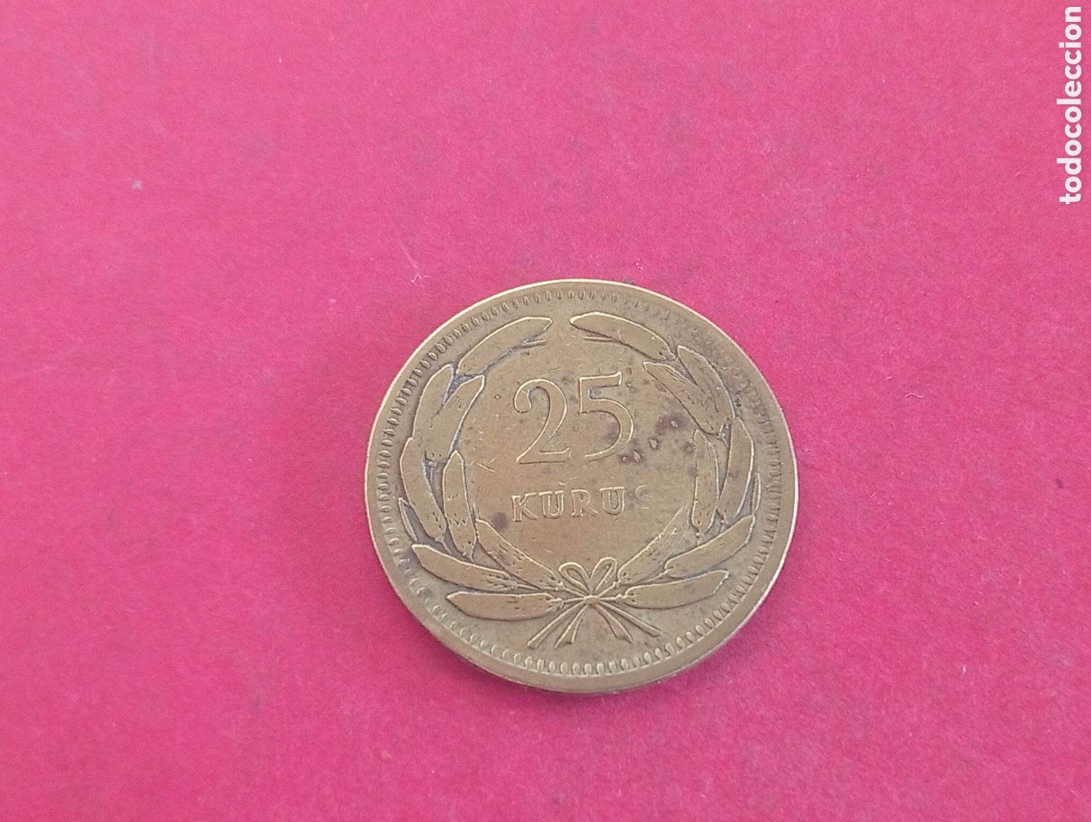 Monedas antiguas de Europa: 25 kurus de Turqu&iacute;a 1951