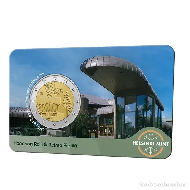 Monedas antiguas de Europa: 2 euros FINLANDIA 2026 Raili y Reima Pietil&auml; en Coin Card versi&oacute;n Ingles