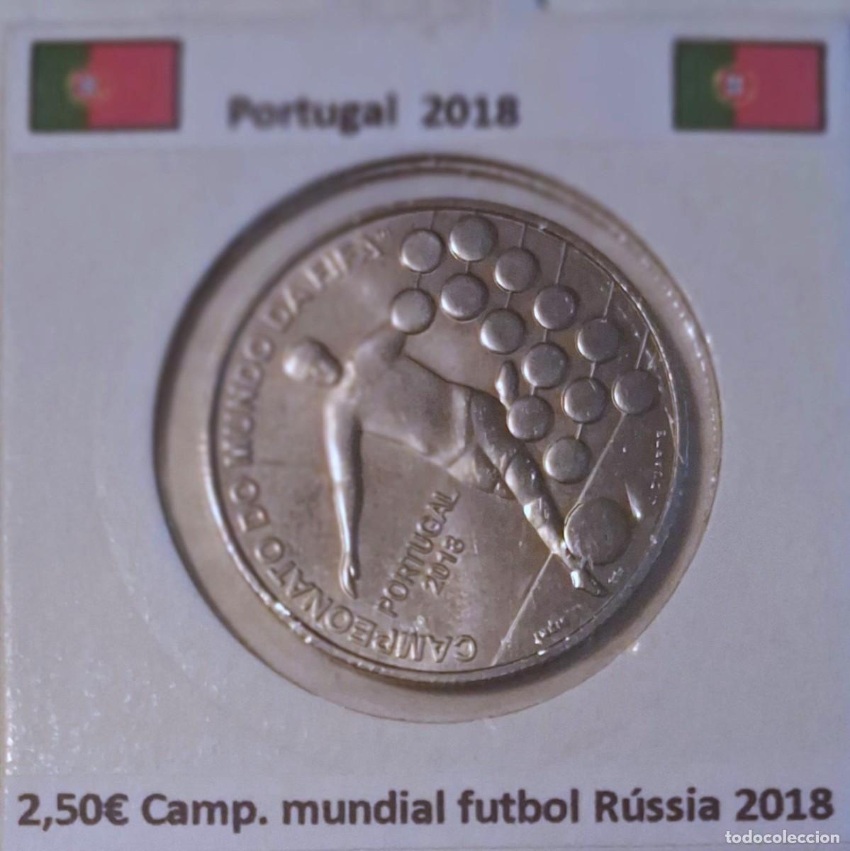 Monedas antiguas de Europa: 2,50 euros Portugal 2018 Campeonato do mundo da Fifa cu/ni