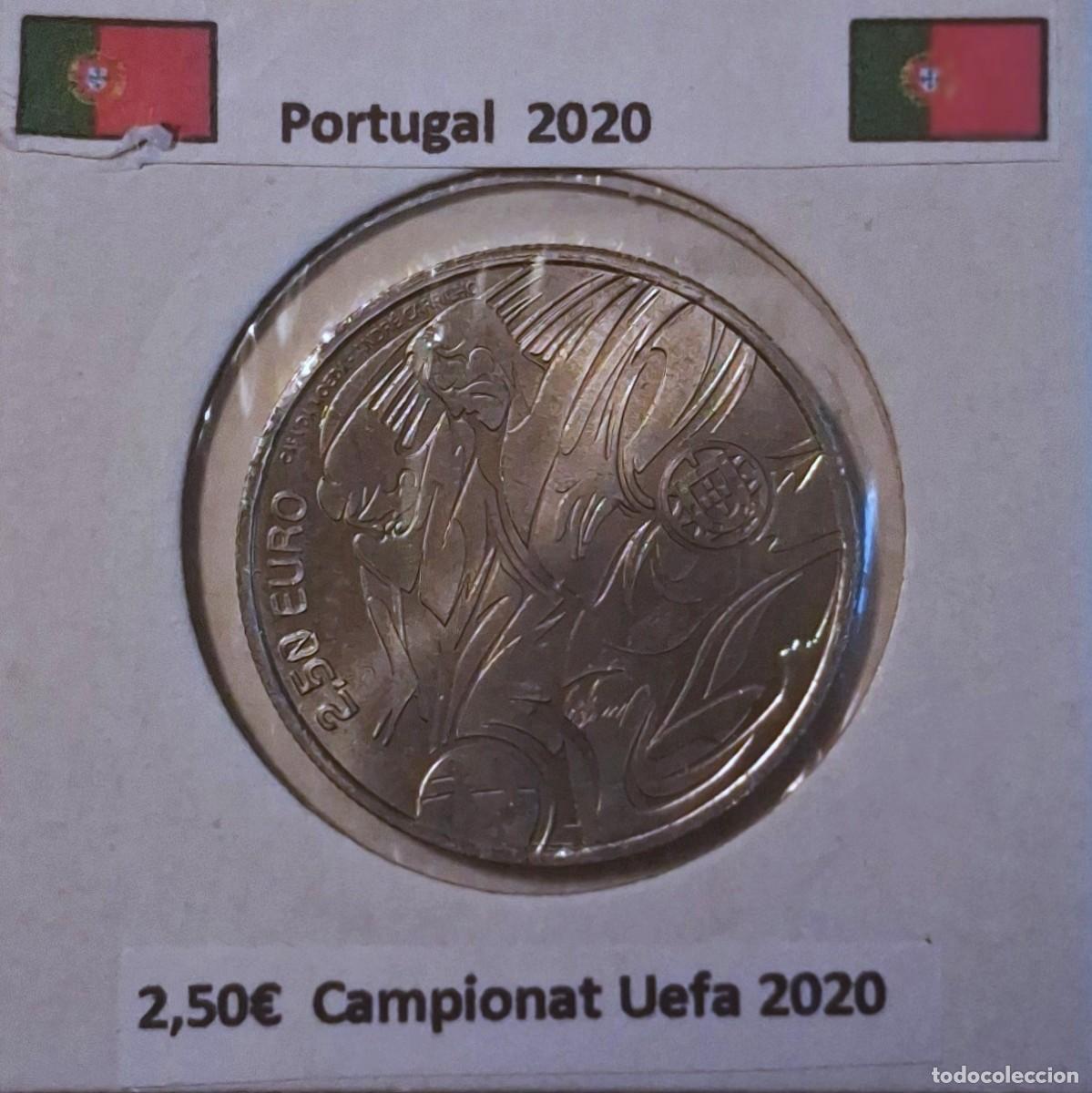 Monedas antiguas de Europa: 2,50 euros Portugal 2020 Uefa euro 2020 cu/ni