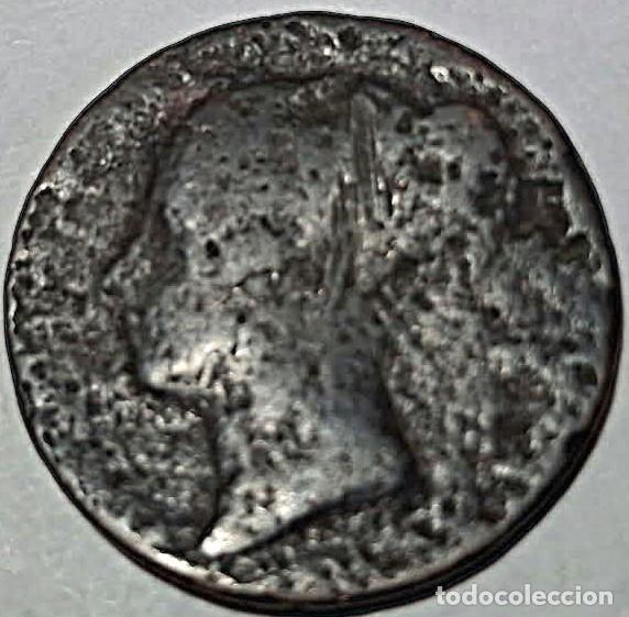 Monedas antiguas de Europa: Gibraltar, 1 Cuarto 1841/61 KM#2./ La de las fotos.