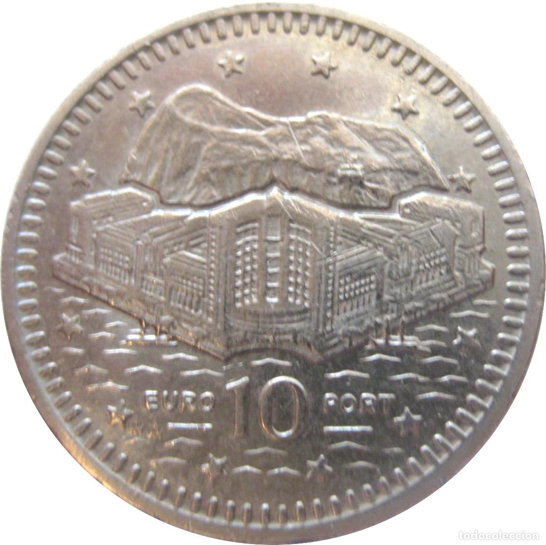 Monedas antiguas de Europa: Gibraltar, 10 peniques 1992 KM#112./ La de las fotos.