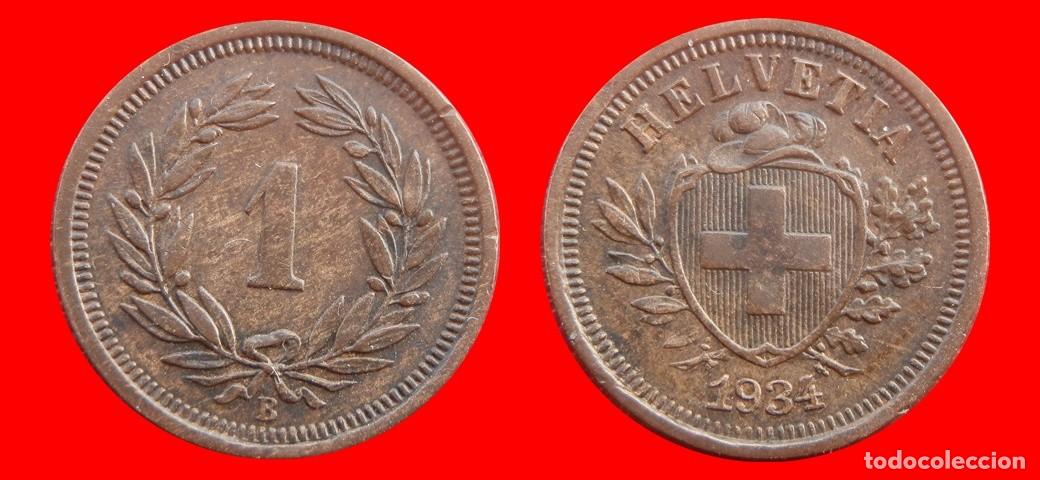 Monedas antiguas de Europa: 1 RAPPEN 1934 SUIZA-155111
