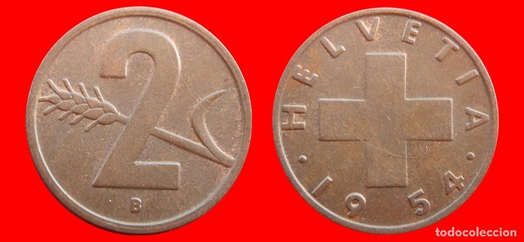 Monedas antiguas de Europa: 2 RAPPEN 1954 SUIZA-155118
