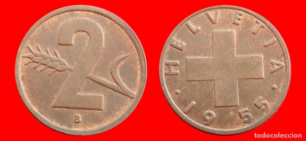 Monedas antiguas de Europa: 2 RAPPEN 1955 SUIZA-155119