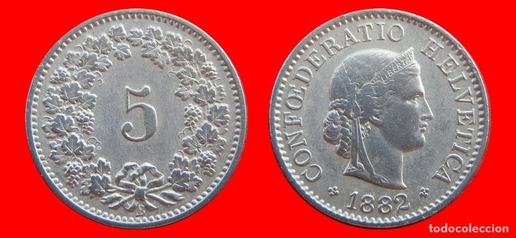 Monedas antiguas de Europa: 5 RAPPEN 1882 SUIZA-155122