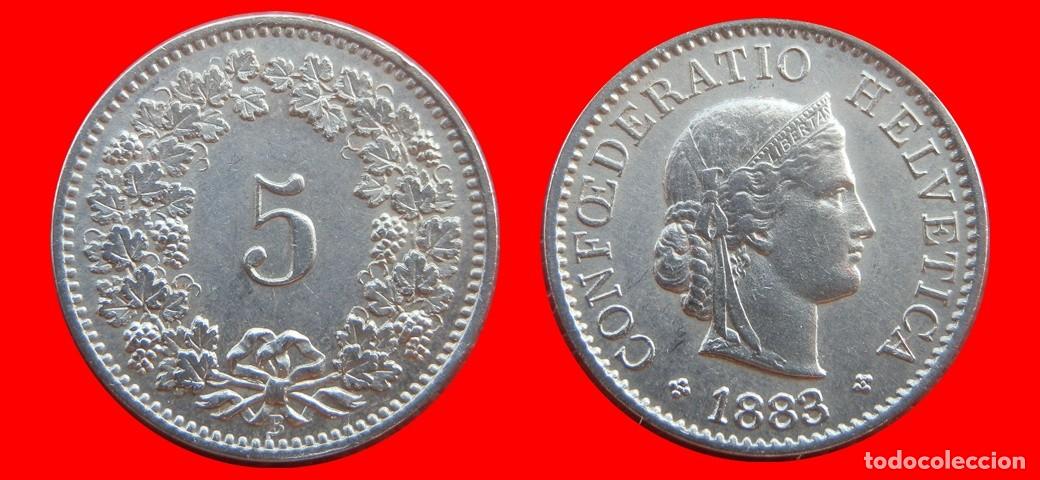 Monedas antiguas de Europa: 5 RAPPEN 1883 SUIZA-155123