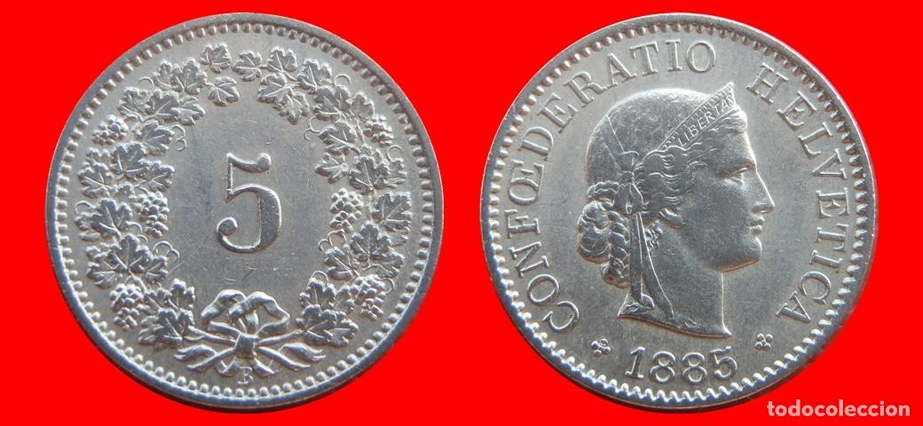 Monedas antiguas de Europa: 5 RAPPEN 1885 SUIZA-155125