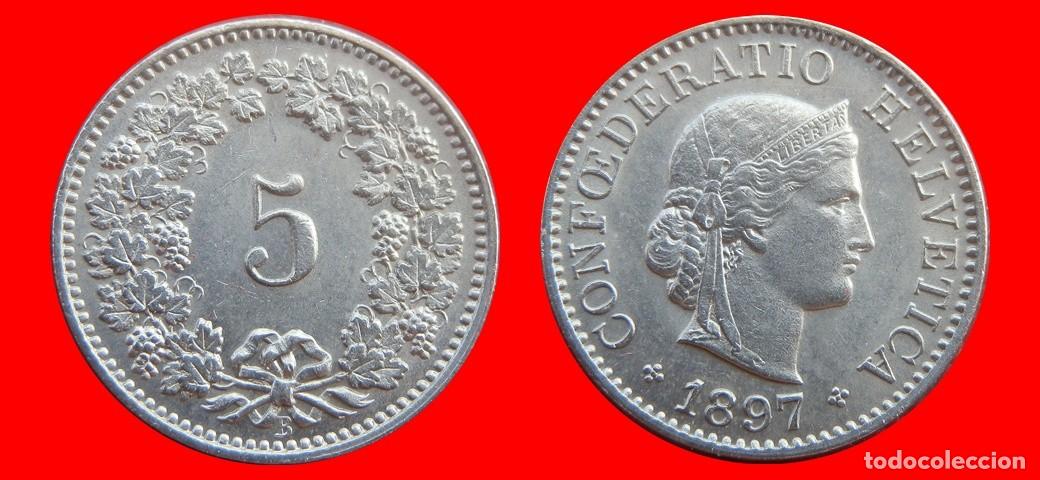 Monedas antiguas de Europa: 5 RAPPEN 1897 SUIZA-155129
