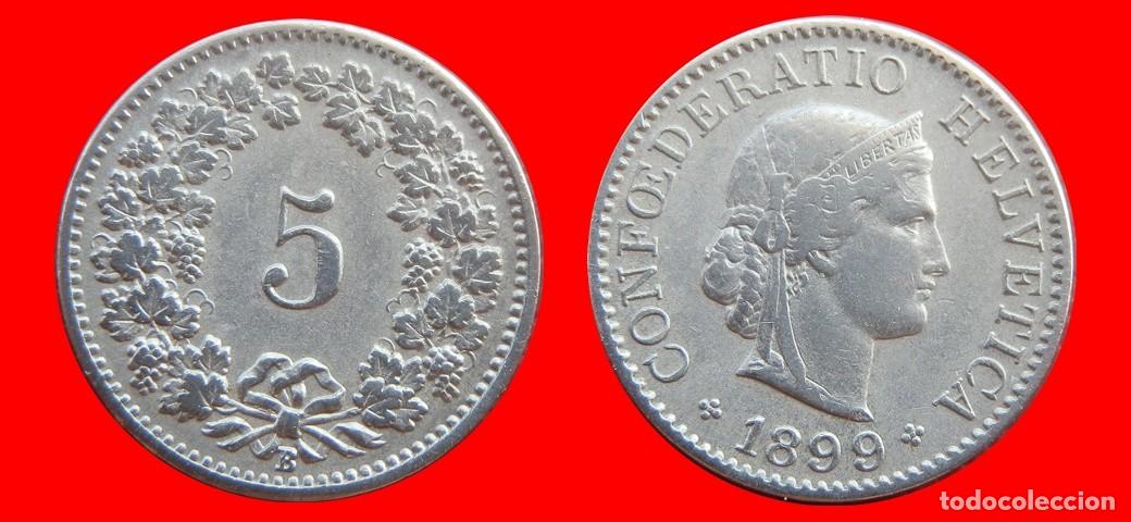 Monedas antiguas de Europa: 5 RAPPEN 1899 SUIZA-155130