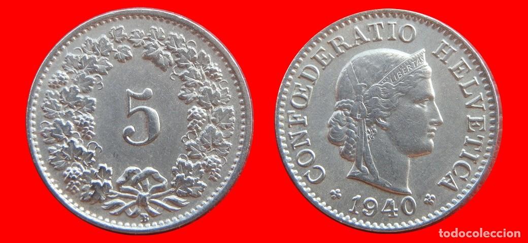 Monedas antiguas de Europa: 5 RAPPEN 1940 SUIZA-155137
