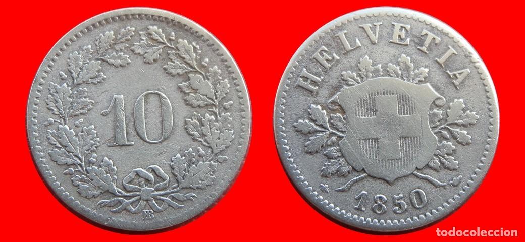 Monedas antiguas de Europa: 10 RAPPEN 1850 SUIZA-155140