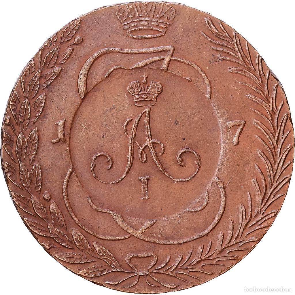 Monedas antiguas de Europa: [#1546910] Rusia, Alexander I, 10 Kopeks, 1809, Feodosia, Novodel, Bronce, MBC
