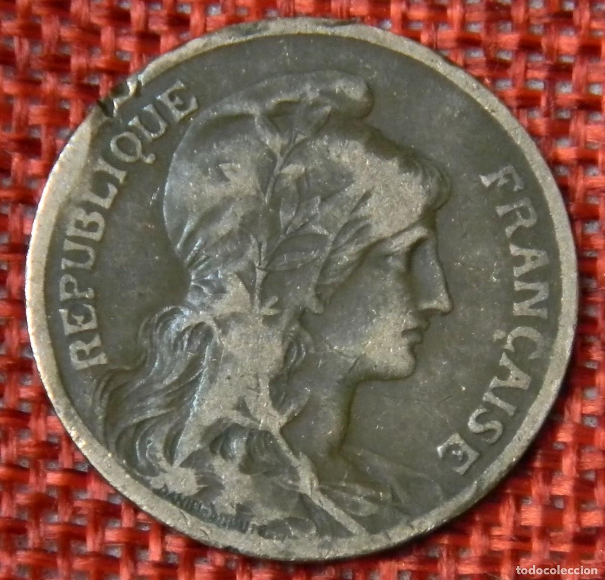 Monedas antiguas de Europa: Francia France - 5 Centimes del a&ntilde;o 1900 - KM# 842