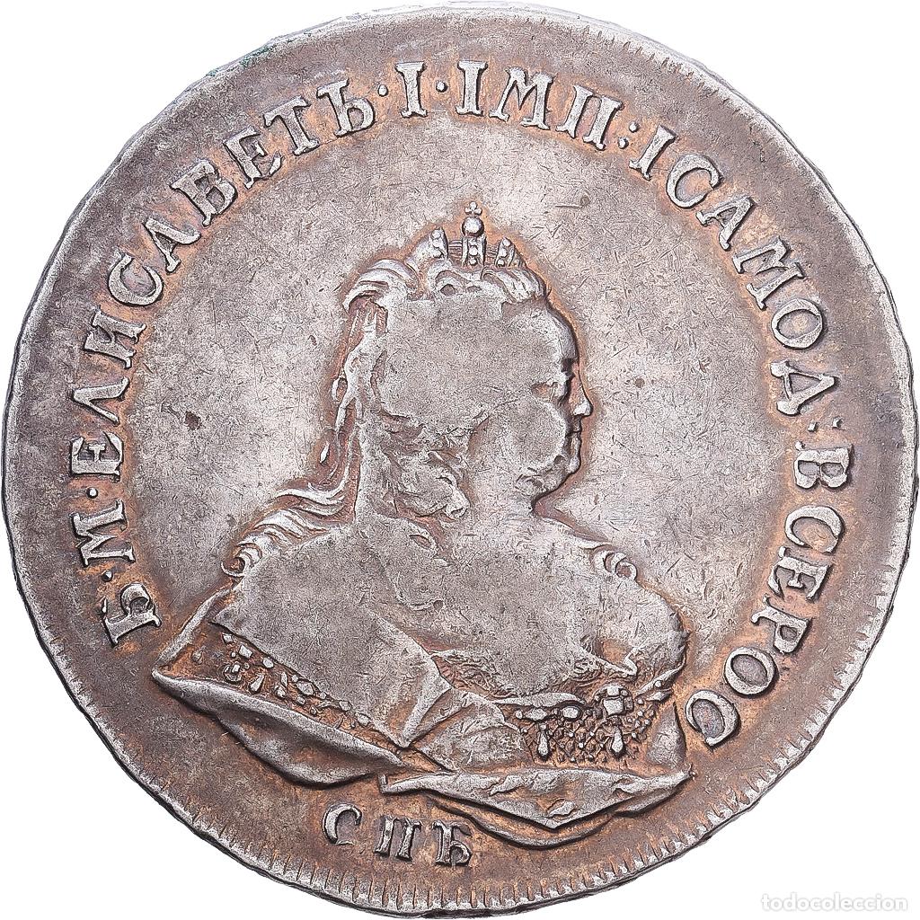 Monedas antiguas de Europa: [#1546911] Rusia, Elizabeth, 1 Rouble, 1742, Saint Petersburg, Plata, BC+, KM:18c