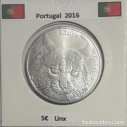 Monedas antiguas de Europa: 5 euros Portugal 2016 Lince Ib&eacute;rico cu/ni