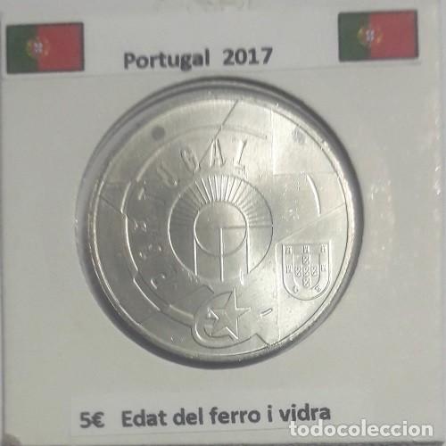 Monedas antiguas de Europa: 5 euros Portugal 2017 Idade do ferro e do vidrio cu/ni