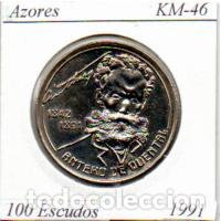 Monedas antiguas de Europa: AZORES 1991, 100 ESCUDOS, KM-46, SC
