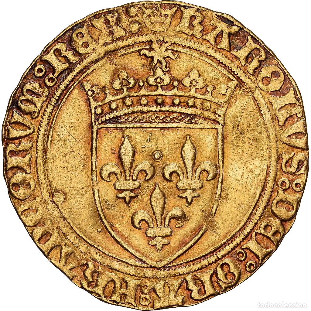 Monedas antiguas de Europa: [#1203164] Francia, Charles VIII, &Eacute;cu d'or au soleil, 1494, Paris, Oro, MBC