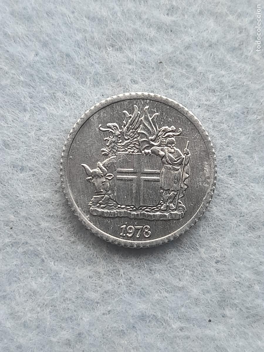 Monnaies anciennes de Europe: Islandia. 1 Corona. A&ntilde;o 1978. Sin circular.