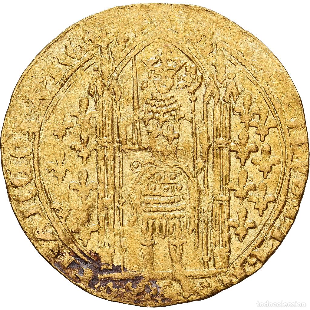 Monedas antiguas de Europa: [#1546928] Francia, Charles V, Franc &agrave; pied, 1365, Oro, MBC, Duplessy:360A