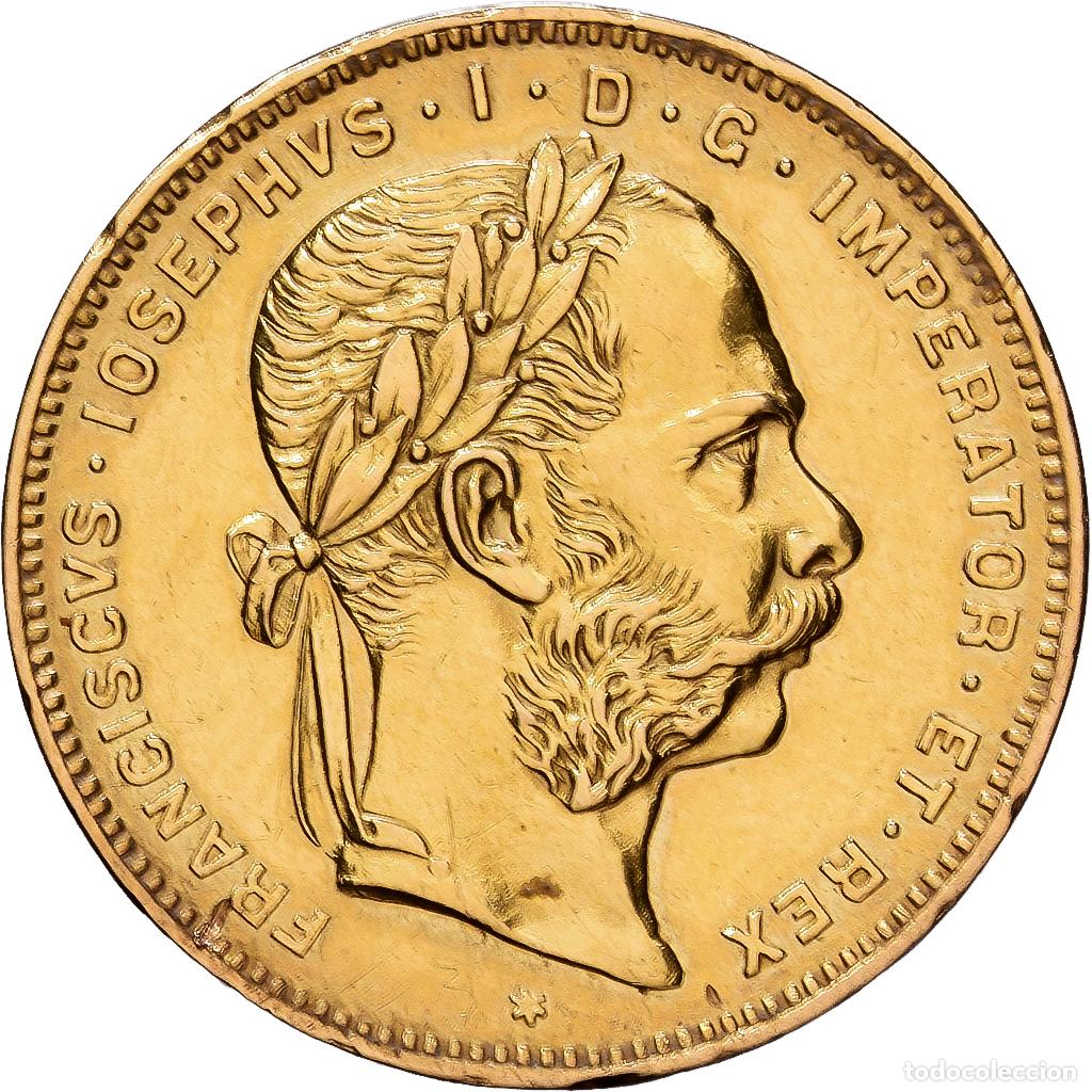 Monedas antiguas de Europa: [#1203255] Austria, Franz Joseph I, 8 Florins-20 Francs, 1871, Vienna, Oro, MBC, KM:2269