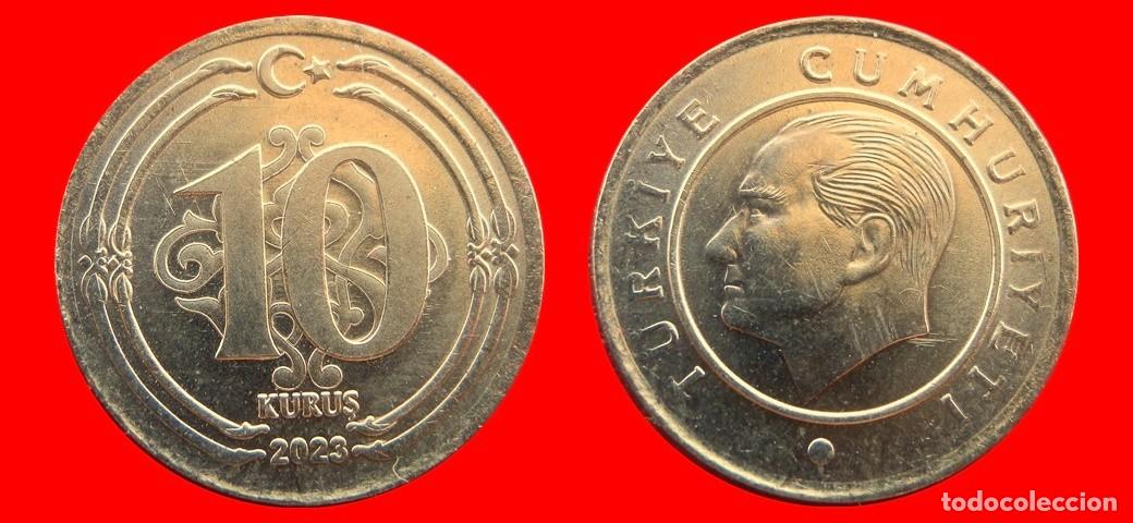 Monedas antiguas de Europa: 10 KURUS 2023 SIN CIRCULAR TURQUIA-9741SC