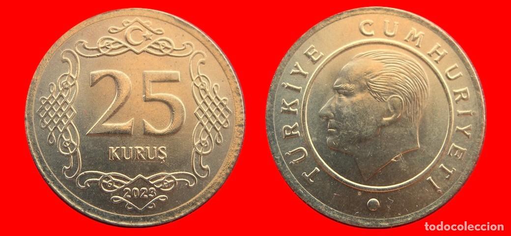 Monedas antiguas de Europa: 25 KURUS 2023 SIN CIRCULAR TURQUIA-9742SC