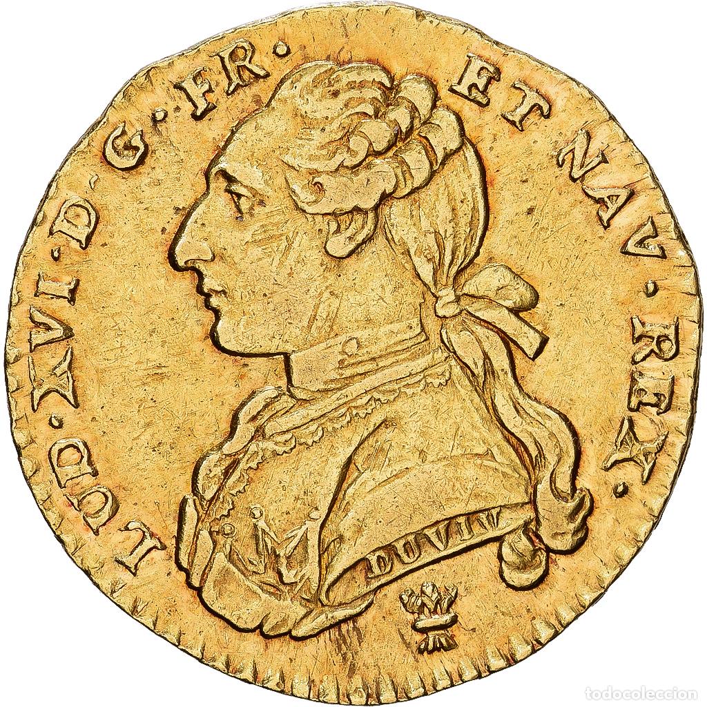 Monedas antiguas de Europa: [#1546929] Francia, Louis XVI, 1/2 Louis d'or, 1777, Limoges, Oro, MBC+, Gadoury:357