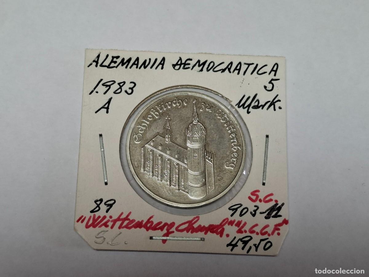 Monedas antiguas de Europa: 5 MARKS de 1983 A KM 89 ALEMANIA DEMOCRATICA en SIN CIRCULAR