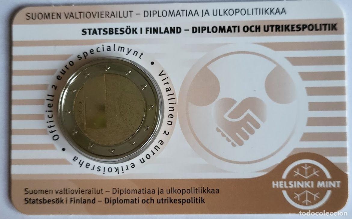 Monedas antiguas de Europa: Coincard 2 Euros Finlandia 2025 - Estado de Finlandia - Diplomacia y Pol&iacute;tica Exterior. Finland&eacute;s