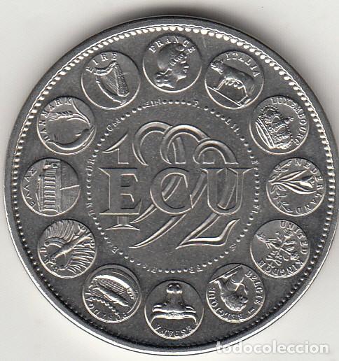 Monedas antiguas de Europa: FRANCIA: ECU 1992 - CEE - Foto 2