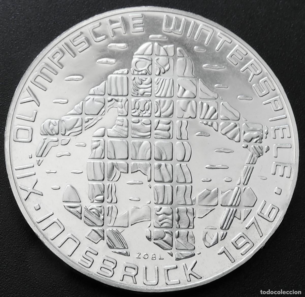 Monnaies anciennes de Europe: MONEDA AUSTRIA 10O CHELINES 1975 - JJOO INNSBRICK-SKI. PLATA PROOF. ESCASA