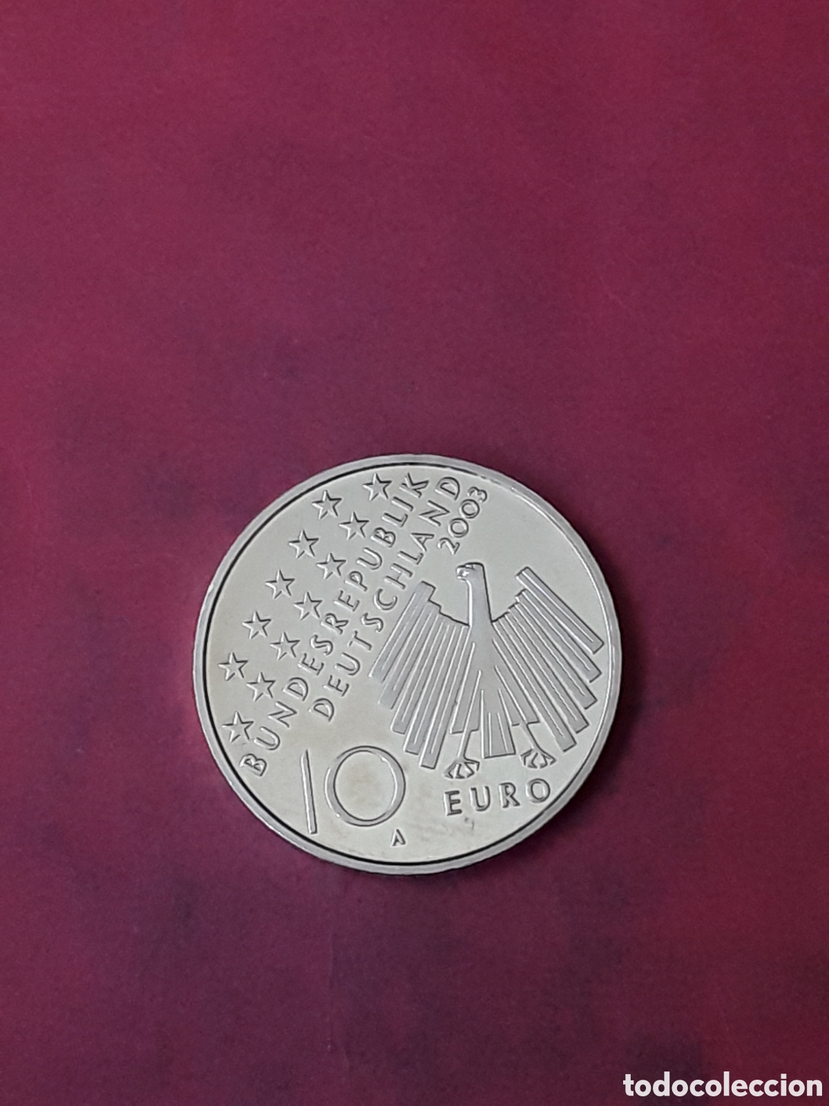 Monedas antiguas de Europa: 10 EUROS ALEMANIA 2003 PLATA. 50 ANIVERSARIO SUBLEBACION POPULAR. NUEVA.