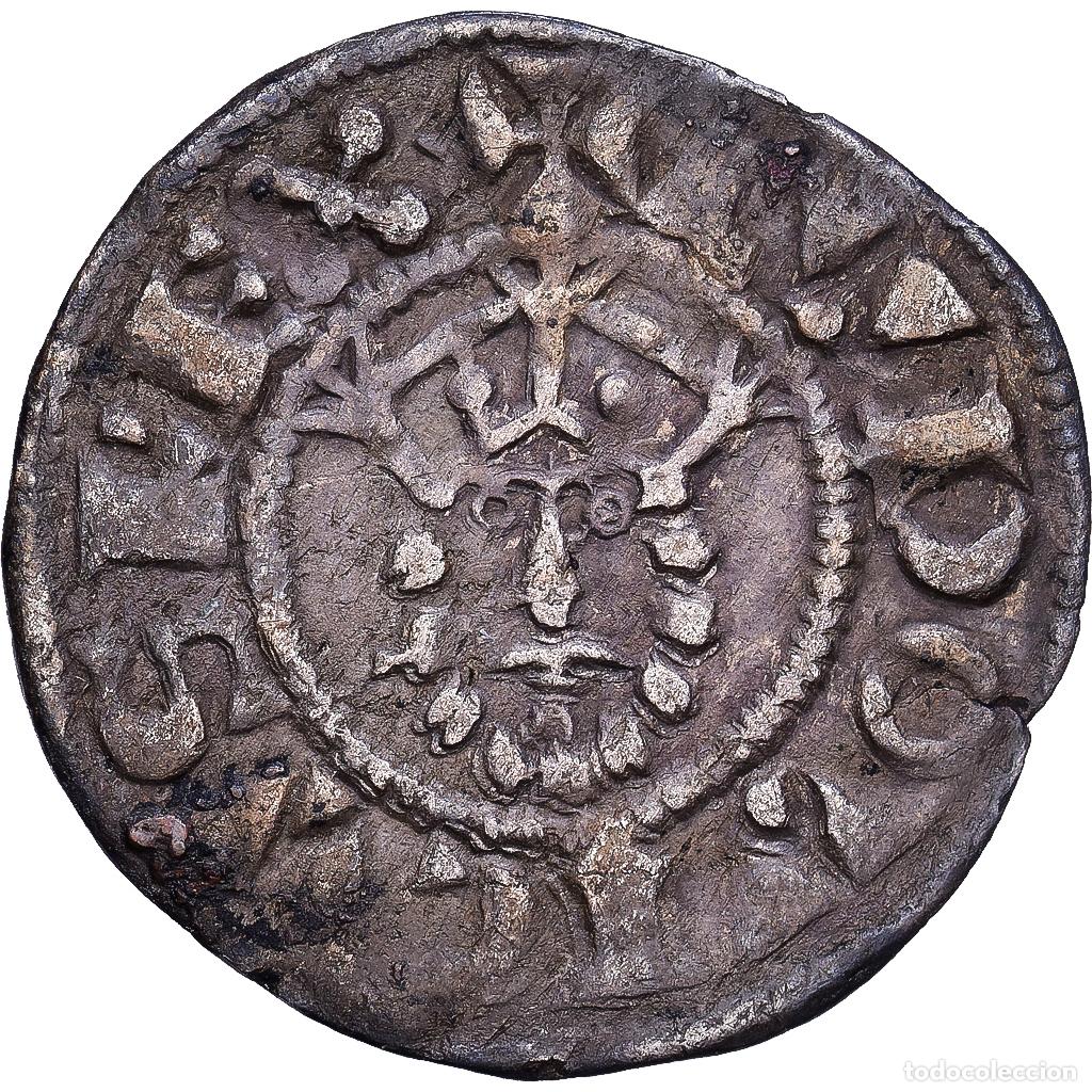 Monedas antiguas de Europa: [#1203207] Francia, Louis VII, Denier, Bourges, Vell&oacute;n, MBC