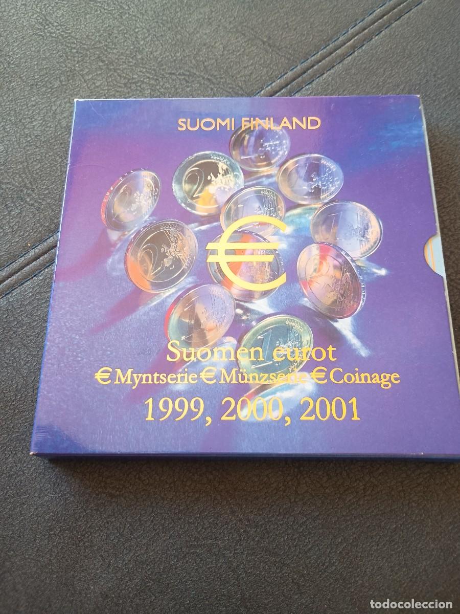 Monedas antiguas de Europa: Finlandia a&ntilde;o 1999 2000 y 2001 1 c&eacute;ntimo a 2 euros &euro; (24 monedas)
