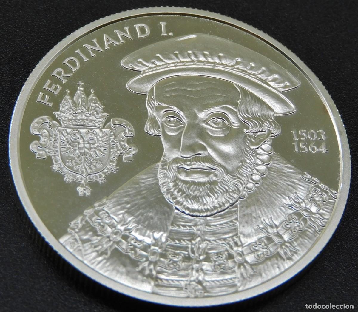 Alte M&uuml;nzen aus Europa: MONEDA DE AUSTRIA 20 EUROS 2002 - FERDINAN I PROOF PLATA 0,900 ESCASA