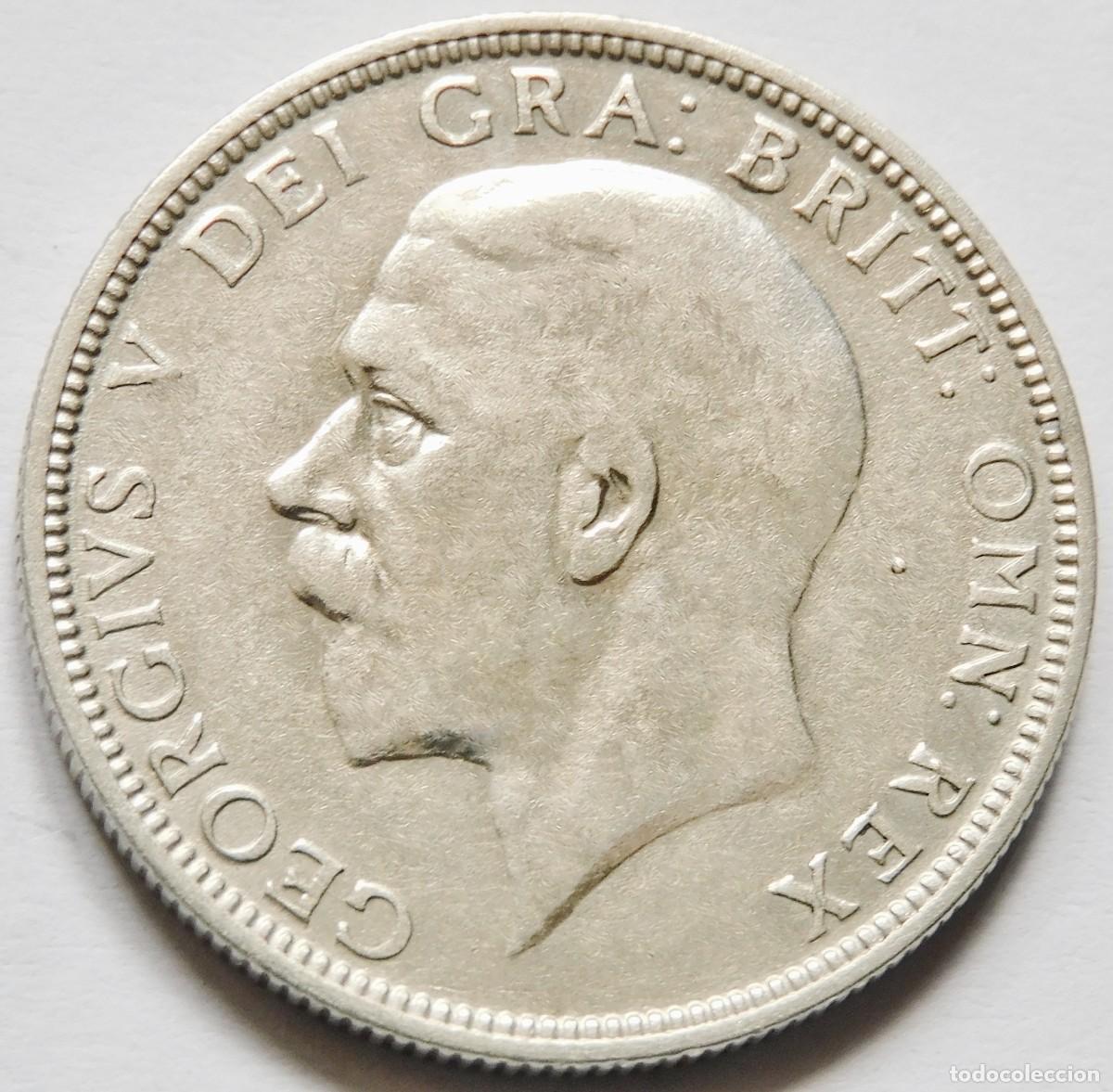 Alte M&uuml;nzen aus Europa: GRAN BRETA&Ntilde;A 1 FLOR&Iacute;N (2 CHELINES) 1929. PLATA EXCELENTE