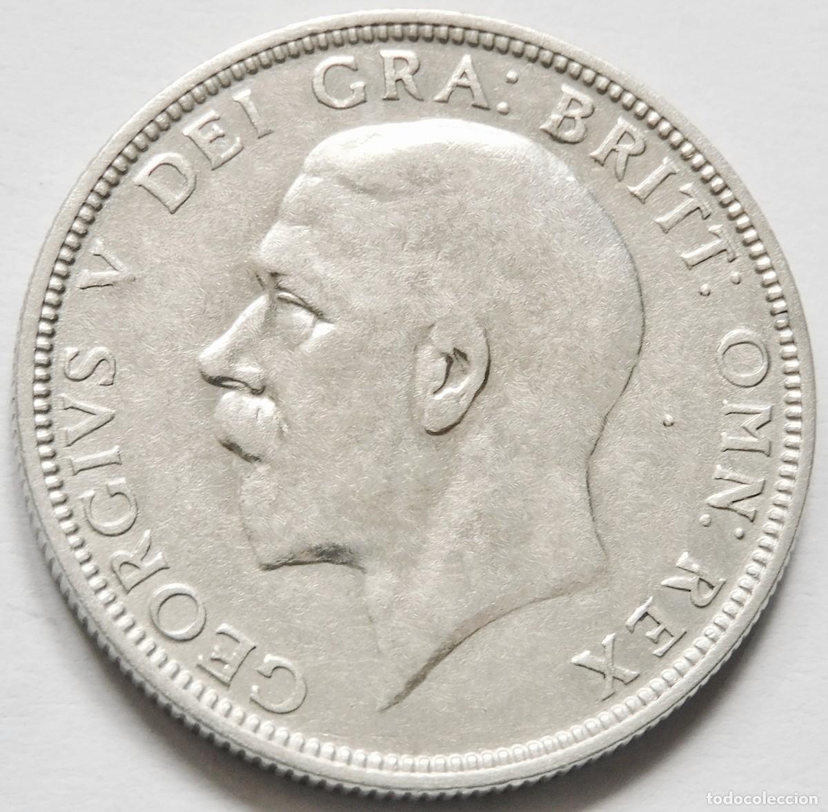 Alte M&uuml;nzen aus Europa: GRAN BRETA&Ntilde;A 1 FLOR&Iacute;N (2 CHELINES) 1933. PLATA EXCELENTE