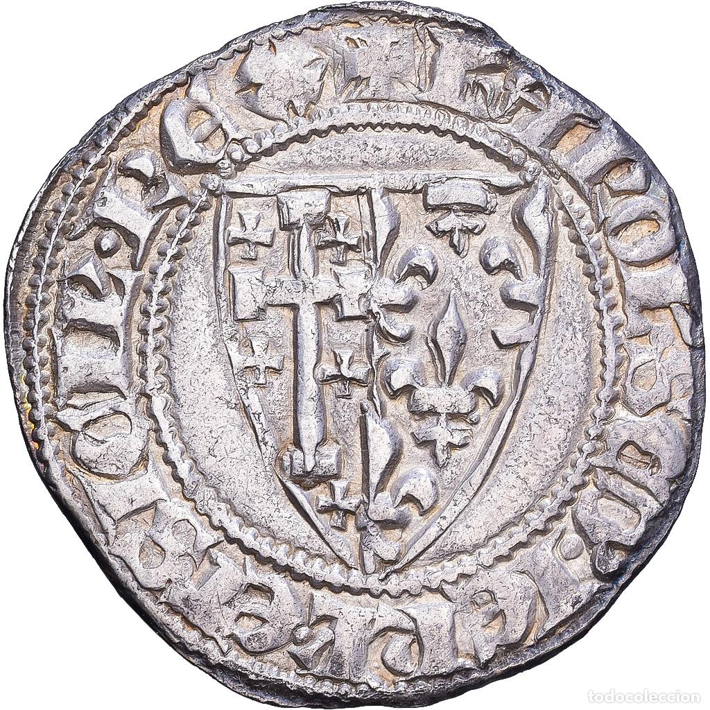 Monedas antiguas de Europa: [#1203236] Kingdom of Naples, Charles II d'Anjou, Silver Salut, c.1300, Naples, Plata, MBC