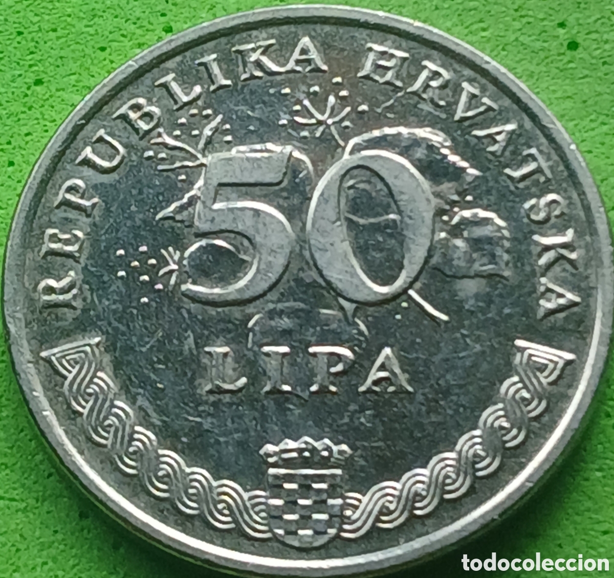 Monedas antiguas de Europa: Croacia 50 lipa 1993 km#8