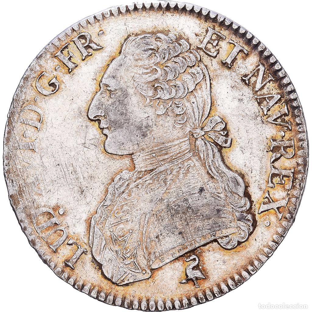 Monedas antiguas de Europa: [#1546927] Francia, Louis XVI, Ecu aux branches d'olivier, 1790, Paris, Plata, MBC+