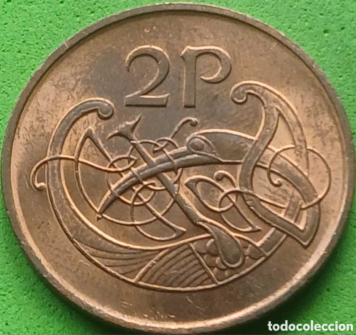 Monedas antiguas de Europa: Irlanda 2 peniques 1988 km#21 no magn&eacute;tica